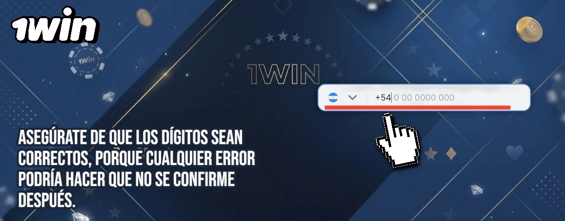 Asegúrate de que los dígitos sean correctos