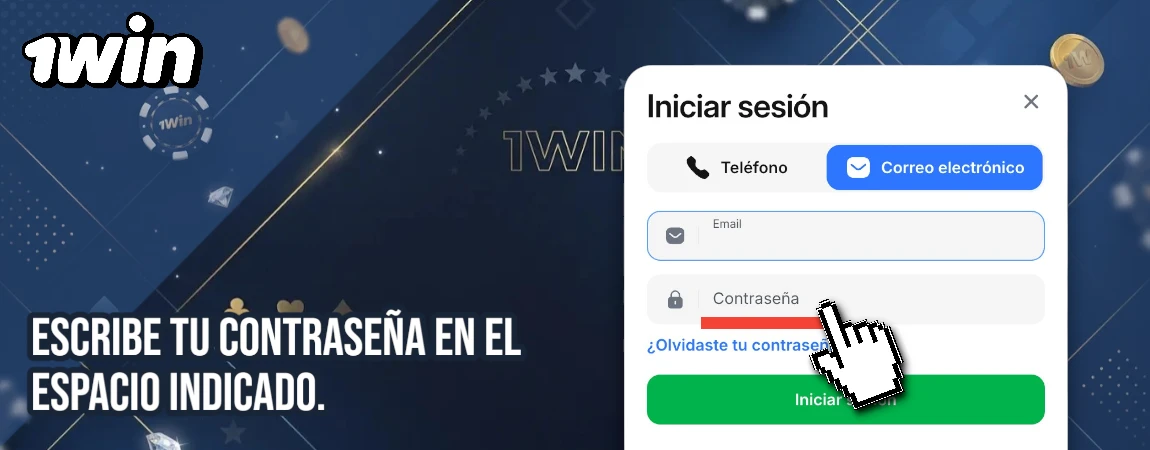 Escribe tu contraseña 1win